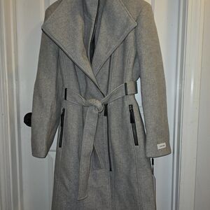 Calvin Klein Women's Gray Trench Coat